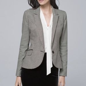 WHBM Houndstooth blazer Jacket size 4
